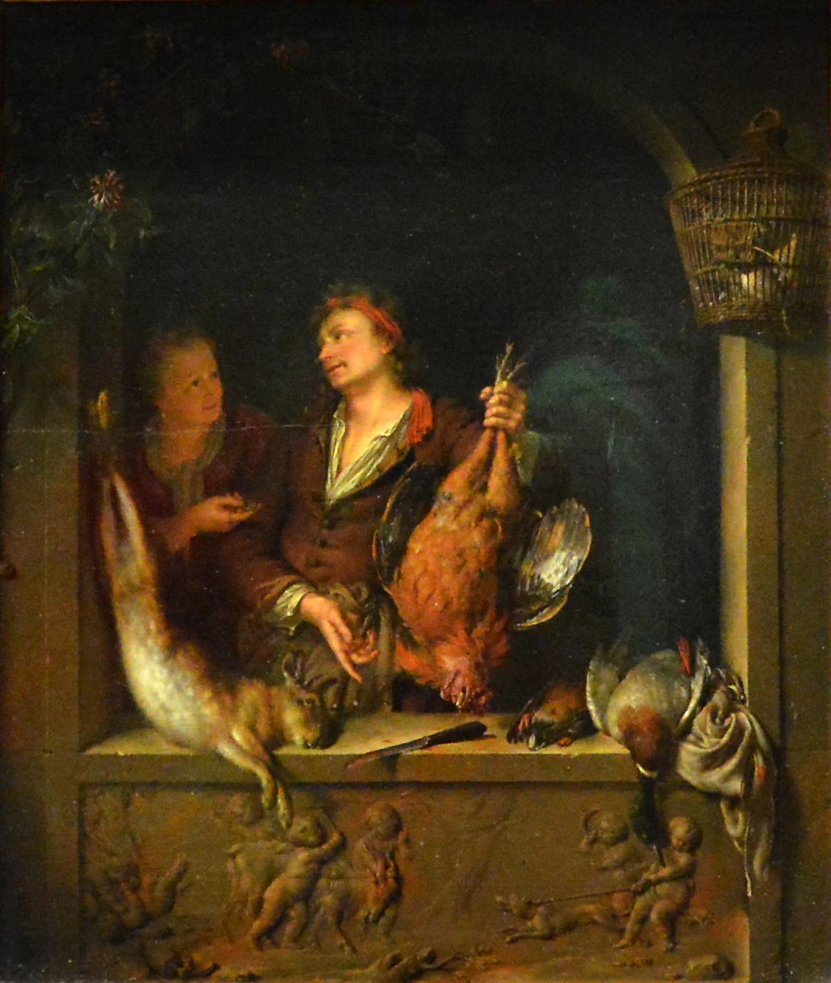 Il Mercante di polli - Museo del Louvre, Parfoigi